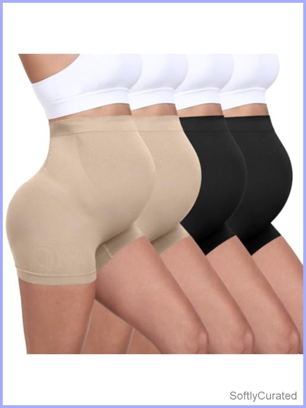 Seamless Maternity Shapewear High Waist Belly Support Boyshorts